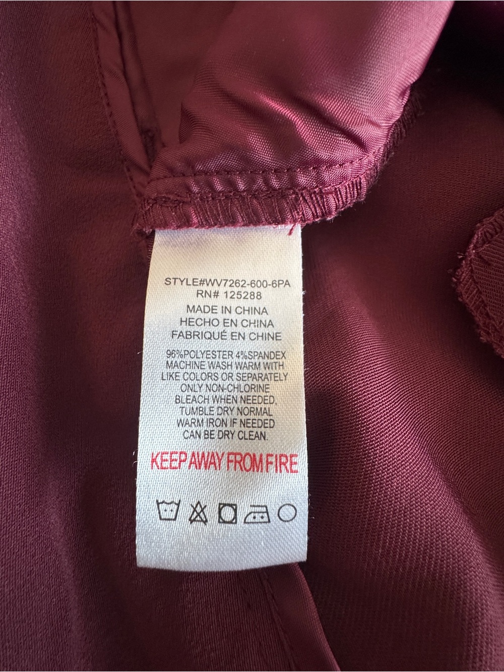 Jason Wu Pleated Wide Leg Trouser Pants Burgundy High Rise Career XS - Picture 11 of 11